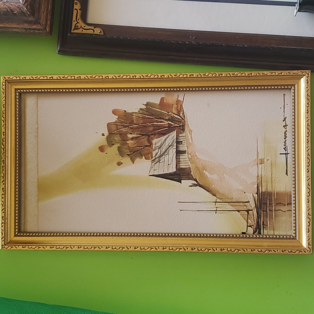 Painting in frame